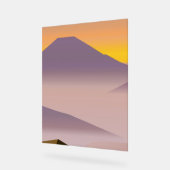 Abstract schilderij acryl bord (Hoek)