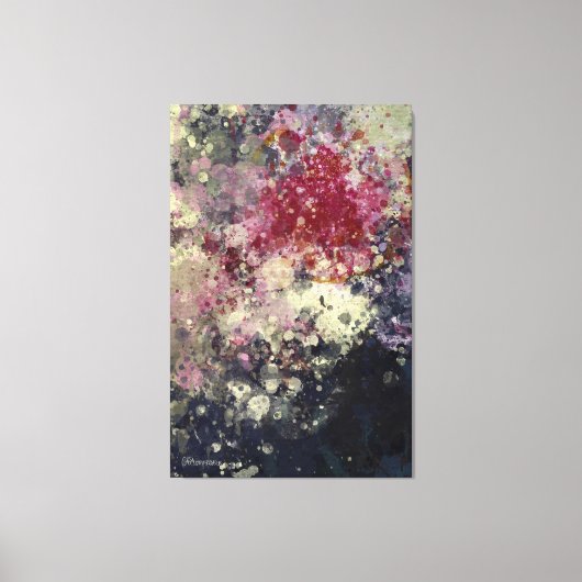 Abstract schilderij "Blàths Cherry" Canvas Afdruk (Voorkant)