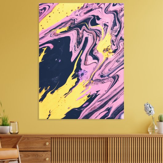 Abstract schilderij canvas afdruk (Insitu (Woonkamer))