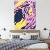 Abstract schilderij canvas afdruk (Insitu (Slaapkamer))