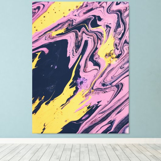 Abstract schilderij canvas afdruk (Insitu (Houten vloer))