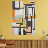 abstract schilderij canvas afdruk (Insitu (Woonkamer))