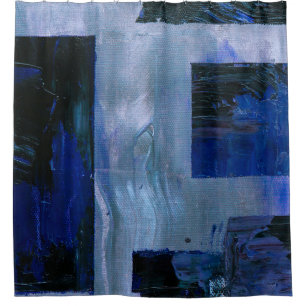 Abstract schilderij douchegordijn