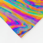 Abstract schilderij fleece deken (Hoek)