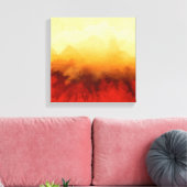 Abstract schilderij, hedendaags, rood, beige canvas afdruk (Insitu (Woonkamer))