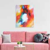 Abstract schilderij Kleurrijke Moderne Kunst Canvas Afdruk (Insitu (Woonkamer))