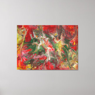Abstract schilderij Moderne hedendaagse beeldende  Canvas Afdruk