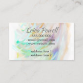 abstract schilderij ontwerp visitekaartje op maat (Achterkant)