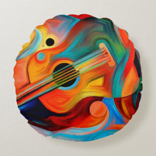 Abstract schilderij over muziek en ritten rond kussen