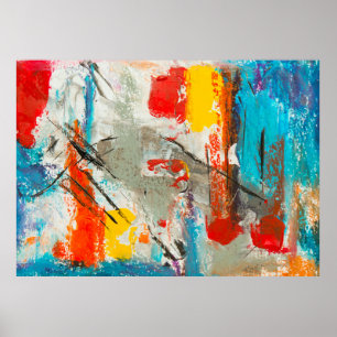 Abstract schilderij poster