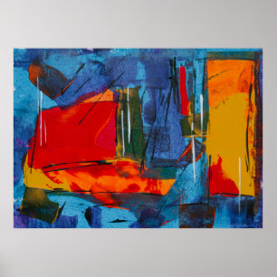 Abstract schilderij poster