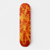 Abstract schilderij | rode splattergrunge skateboard (Voorkant)