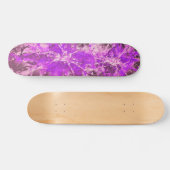 Abstract schilderij | roze splattergrunge skateboard (Horizontaal)
