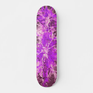 Abstract schilderij   roze splattergrunge skateboard