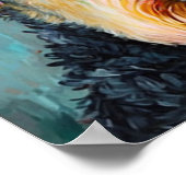 Abstract schilderij van Airedale Terrier Poster (Hoek)