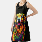 Abstract schilderij van Golden Retriever Schort (Insitu)