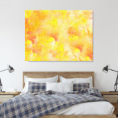 Abstract schilderij van het warme najaar 2 canvas afdruk (Insitu (Slaapkamer))