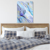 Abstract schilderij van Purpe Canvas Afdruk (Insitu (Slaapkamer))