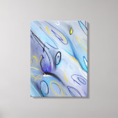 Abstract schilderij van Purpe Canvas Afdruk (Voorkant)