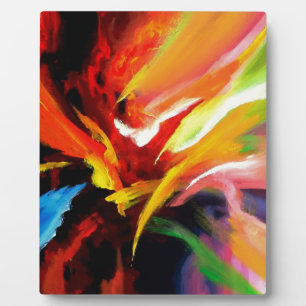 Abstract schilderij van Serdar Hizli Fotoplaat