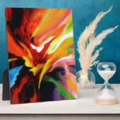 Abstract schilderij van Serdar Hizli Fotoplaat (Zijkant)