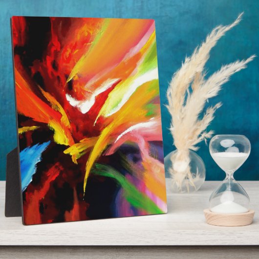 Abstract schilderij van Serdar Hizli Fotoplaat (Zijkant)