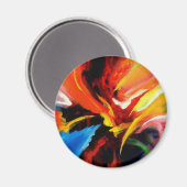 Abstract schilderij van Serdar Hizli Magneet (Voorkant / Achterkant)