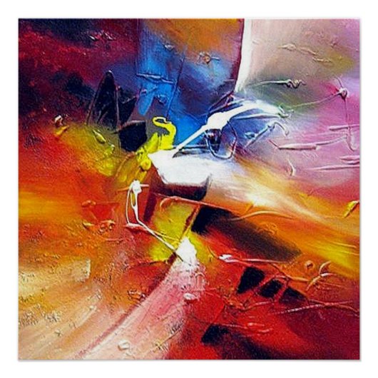 Abstract schilderij van Serdar Hizli Perfect Poster (Voorkant)