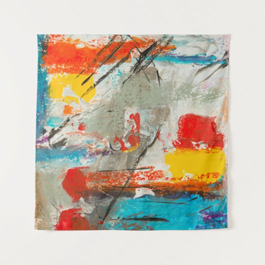 Abstract schilderij wandkleed (Voorkant (horizontaal))