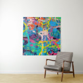 Abstract schilderij wandkleed (In Situ (horizontaal))