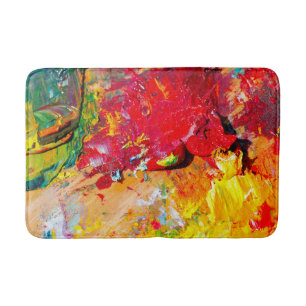 Abstract Schilderpalet Badmat