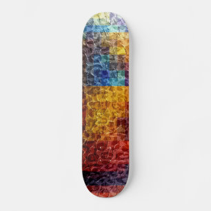 Abstract schilderplaatverlichting skateboard