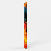 Abstract schilderrijk gekleurd plashmonogram Case-Mate iPhone case (Achterkant/rechts)