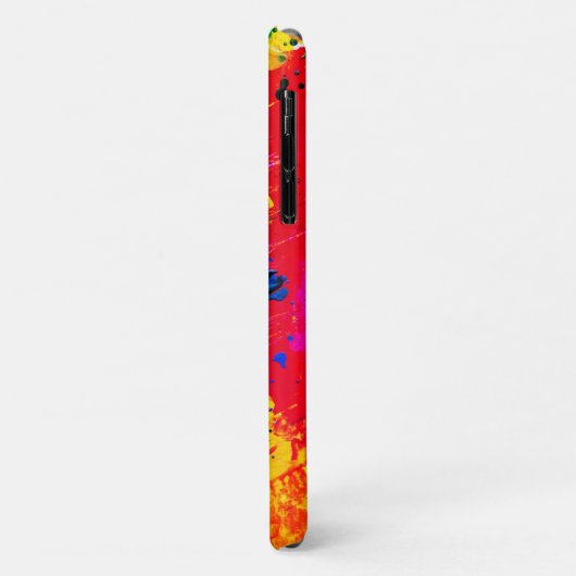 Abstract schilderrijk gekleurd plashmonogram Case-Mate iPhone case (Achterkant/links)