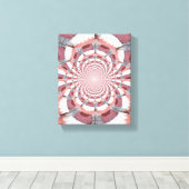 Abstract schildoek van Teeth Wrapped Canvas Afdruk (Insitu (Houten vloer))
