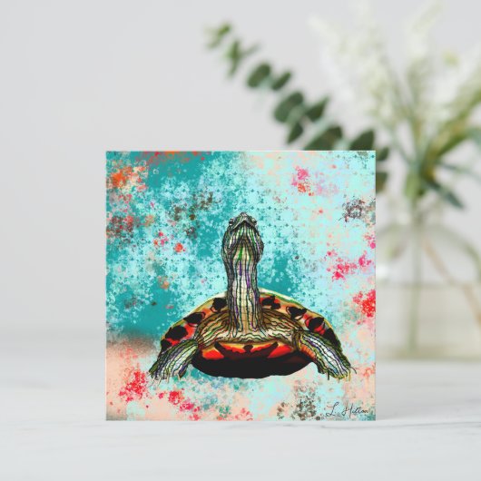 Abstract schildpad (Staand voorkant)