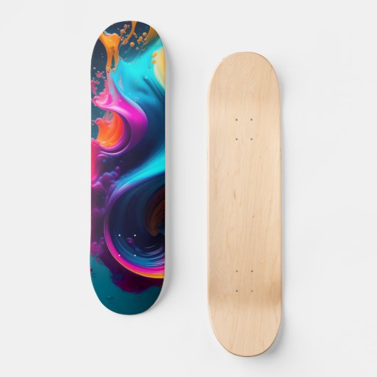 Abstract schildpad skateboard (Voorkant)