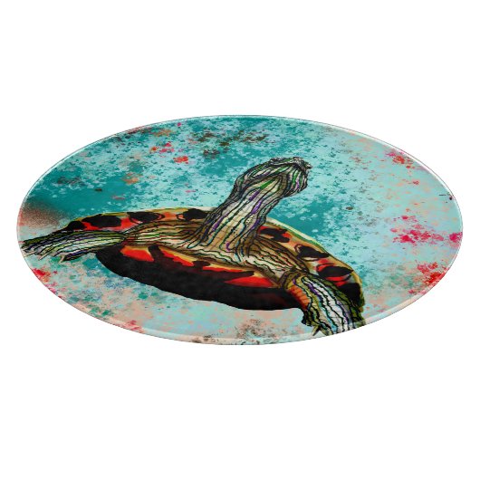 Abstract schildpad snijplank (Hoek)