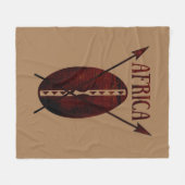 abstract schildpad voor afrika fleece deken (Voorkant (Horizontaal))