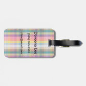Abstract Schotse speldenschaal Bagagelabel (Achterkant horizontaal)