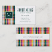 Abstract Schotse speldenschaal Visitekaartje (Voorkant / Achterkant)