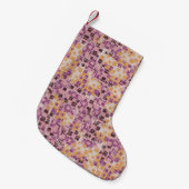 Abstract seamless pattern. Chaotic rounded squares Kleine Kerstsok (Voorkant (Hangend))