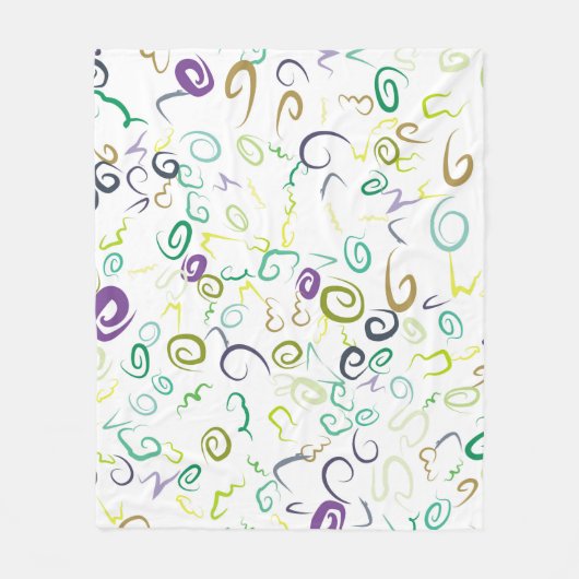Abstract seamless pattern handmadeabstract, art, b fleece deken (Voorkant)