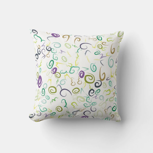 Abstract seamless pattern handmadeabstract, art, b kussen (Voorkant)