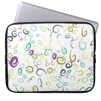 Abstract seamless pattern handmadeabstract, art. laptop sleeve