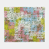 Abstract seamless pattern. Paints of the spring la Fleece Deken (Voorkant (Horizontaal))