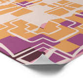 Abstract seamless pattern. Roestvleugeltangare Poster (Hoek)