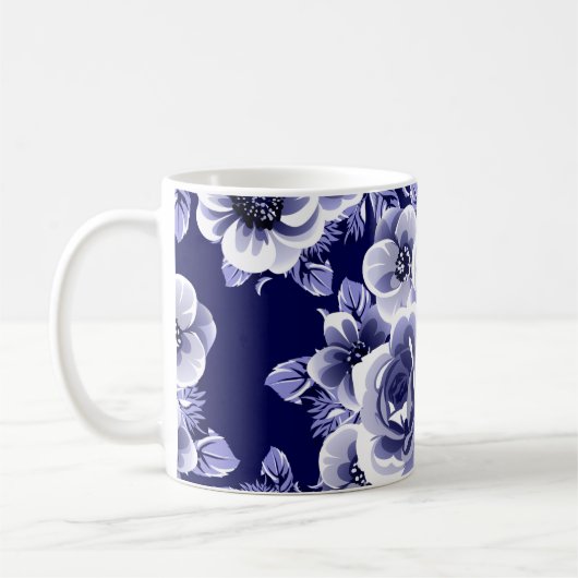 Abstract seamless pattern with plant, herbs and f koffiemok (Links)