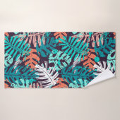Abstract seamless tropical leaves pattern. Creativ (Serviette de bain)