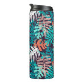 Abstract seamless tropical leaves pattern. Creativ Thermosbeker (Geroteerd rechts)